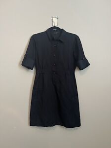 Theory Navy Long Sleeve Dominica Dress Size Small