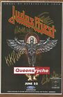Judas Priest autographed gig poster