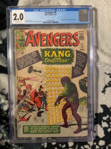 Avengers #8 - Marvel Comics 1964 CGC 2.0 1st appearance of Kang the Conqueror.