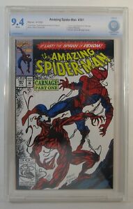 AMAZING SPIDER-MAN # 361 CBCS 9.4 NM MARVEL 1992 1st APPEARANCE CARNAGE LIKE CGC