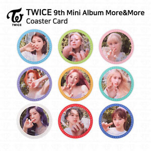 TWICE 9th Mini Album More And More Official Coaster Card K-POP KPOP Sana Mina