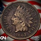 New Listing1863 Indian Head Cent Penny Y4114