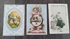 Antique Lion Coffee Woolson Spice Co Trade Cards Victorian Stamp Emboss Lot (3)
