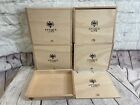 LOST & FOUND ANTIQUE LINE Cigar Box lot of 5 Wood Boxes Collection Stylish