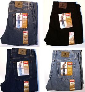 New Wrangler Five Star Relaxed Fit Jeans All Men`s Sizes Four Colors Available
