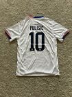 Christian Pulisic #10 USA 2024 Copa America Home White Jersey | Size Men’s XL