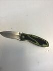 Kershaw Blur 16700LBlK Olive and Black Aluminum Handle Pocket Knife