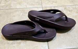 Oofos OOriginal Sandals Thong Flip Flop Womens 7 Mens 5 Purple Recovery Comfort