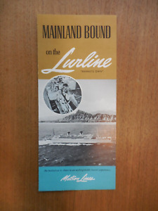 Vintage Matson Lines Lurline Mainland Bound Travel Advertising Brochure 1955