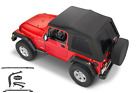 1997-2006 Wrangler Frameless Bowless Soft Top with Mounting Hardware (For: Jeep TJ)