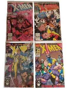 The Uncanny X-Men #260 #261 #272 #280 | 4 Book Lot | Claremont | Lee | Silvestri