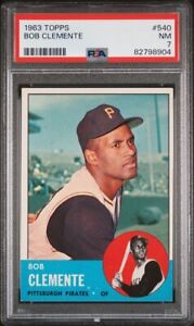 1963 Topps Roberto Clemente PSA 7 NM (JUST GRADED) #540 Pittsburgh Pirates ~8904