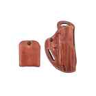 El Paso Saddlery Leather Holster Back Slide Double Clip Mag Pouch SIG 220 Russet