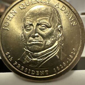 2008 P John Quincy Adams Presidential Dollar Coin $1