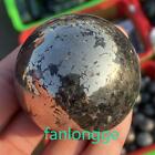 1pc Natural Chalcopyrite Carved sphere quartz crystal Ball Reiki Healing 40mm+