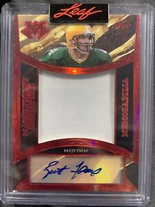 New ListingSJ - BRETT FAVRE 2024 LEAF MAGNIFICENCE AUTO PATCH 1/3 GREEN BAY PACKERS