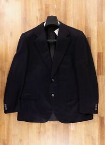 BRIONI solid dark blue classic cashmere blazer jacket Size 40R US / 50R IT