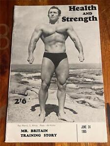 HEALTH & STRENGTH bodybuilding muscle magazine RAY MORRIS 6-65 (UK)