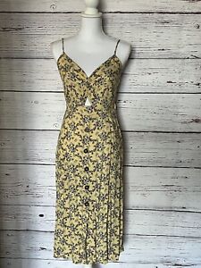 Women’s Yellow Floral Dress (Size M)