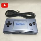 Nintendo GameBoy Micro Console Blue Color w/USB Charger Read Desc. See Video