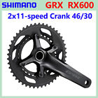 Shimano GRX FC-RX600-11 2x11 Speed 46/30 Teeth 170mm 172.5mm Gravel Crankset New
