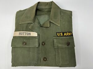 USGI OG-107 UTILITY uniform Jacket Original Vintage Named
