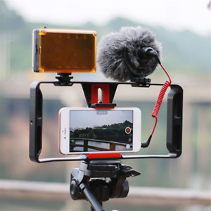 SmartPhone Film Making Vlogging Kit Video Camera Rig Stabilizer Cage for iPhone