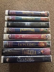 Walt Disney Masterpiece Collection VHS Lot Of 8 Movies MCA Cartoon New SEALED