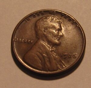 New Listing1926 S Lincoln Cent Penny - Very Fine Condition - 21SU-2
