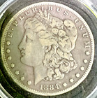 1884 S Morgan Silver Dollar Coin Extra Fine ++ Beautiful Toning