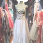 NWT Pink Crystal Rhinestone Gown Size 11/12 New With Tags Drag Queen