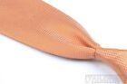 ARMANI COLLEZIONI Solid Woven Orange 100% Silk Mens Luxury Tie - 3.25