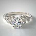 Engagement Rings 950 Platinum 0.75 Carat GIA  IGI Lab Created Diamond All Sizes