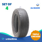 Set of (4) Used 225/60R18 Michelin Premier LTX 100H - 6.5-7/32 (Fits: 225/60R18)