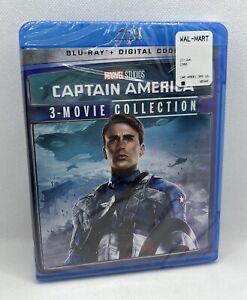 Captain America: 3-Movie Collection (Blu-Ray/DVD/Digital, 2021) Marvel *NEW*