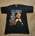 Vintage WCW Goldberg 1998 T Shirt Large Mens Black Short Sleeve Whose Next NWOT