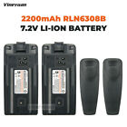 2X 2200mAh Li-ion Battery for Motorola Radio RLN6308B Battery A10 A12 P110 EP150