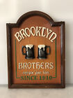 Brooklyn Brothers 3D Hanging Beer Sign 2005. Man cave, Pub, Bar Decor. 12”x16”