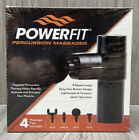 PowerFit Percussion Massager 4 Speed Levels 4 Massage Tips BK3446Q (NEW SEALED)