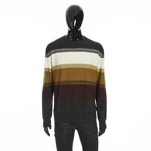 LORO PIANA 1895$ Longsleeve Crewneck Sweater - Silk/Cashmere Knit, Striped