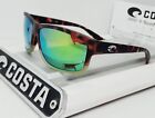 COSTA DEL MAR tortuga fade/green mirror CUT polarized 580P sunglasses NEW IN BOX