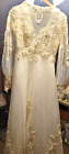 Vintage Wedding Dress Lace Lovely Barbara Maitland Beetlejuice style READ
