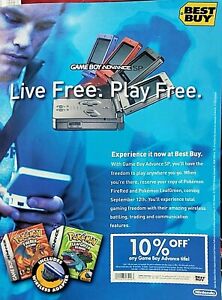 2004 GAME BOY ADVANCE POKEMON FireRed & LeafGreen = BEST BUY Print AD w/Coupon