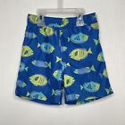 Little Me Swim Trunks Baby Boys Size 18 Months Blue Fish Theme Blue Beach Pool