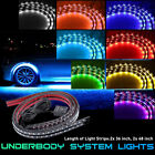 8 LED Strip Color Car Under Tube Truck Underglow Underbody System Light Neon Kit