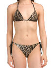 NWT Roberto Cavalli Leopard Print Bikini Swim Set XS