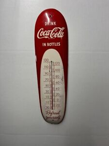 Vintage 1950's Coca-Cola Cigar Thermometer