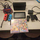 Nintendo Switch 32GB Handheld Console BUNDLE Mario controller and 2 games