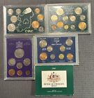 Assorted Foreign Mint Sets Lot - 5 Sets (SOME SILVER COINS)