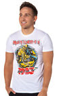 Iron Maiden Men's 1983 World Piece Tour Distressed Graphic T-Shirt